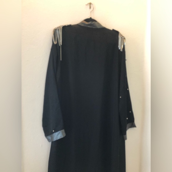 Urban Modesty NWT Size XXL embellished Abaya black Maxi Open front - Picture 6 of 15